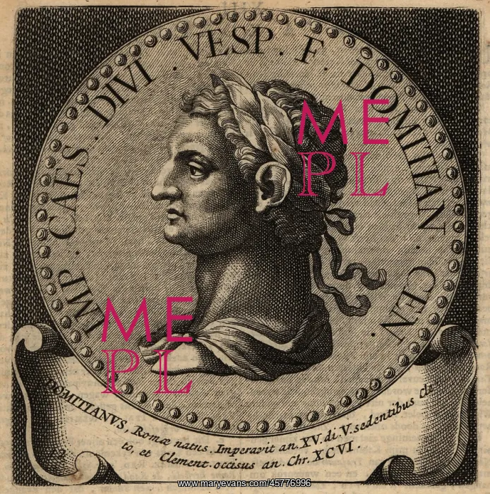 : Portrait of Roman Emperor Domitian : Portrait of Roman Emperor Domitian