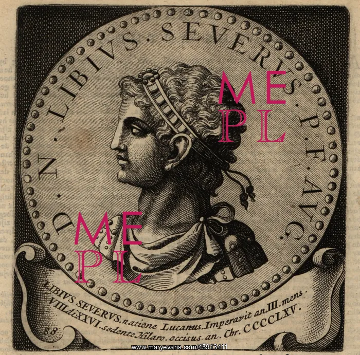 : Portrait of Roman Emperor Libius Severus : Portrait of Roman Emperor Libius Severus