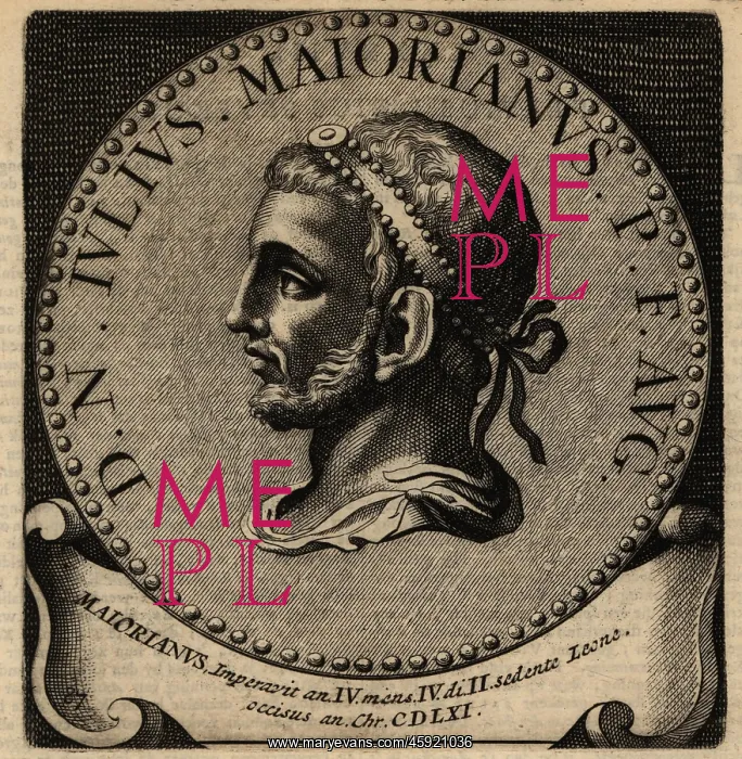 : Portrait of Roman Emperor Majorian : Portrait of Roman Emperor Majorian