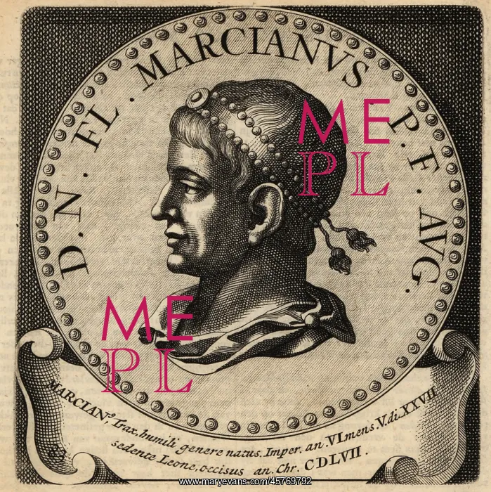 : Portrait of Roman Emperor Marcian : Portrait of Roman Emperor Marcian
