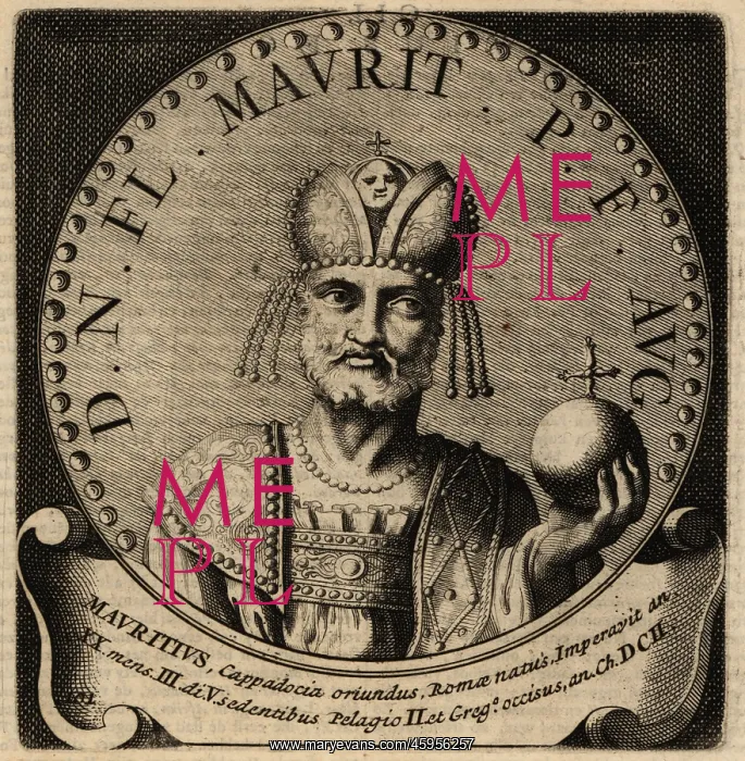 : Portrait of Roman Emperor Maurice : Portrait of Roman Emperor Maurice