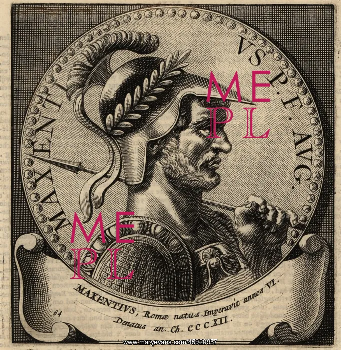 : Portrait of Roman Emperor Maxentius : Portrait of Roman Emperor Maxentius