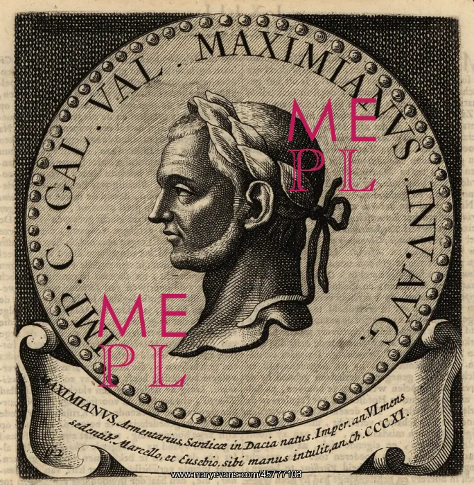 : Portrait of Roman Emperor Maximian : Portrait of Roman Emperor Maximian