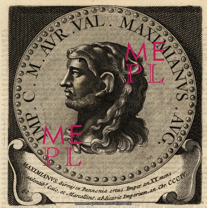 : Portrait of Roman Emperor Maximian : Portrait of Roman Emperor Maximian