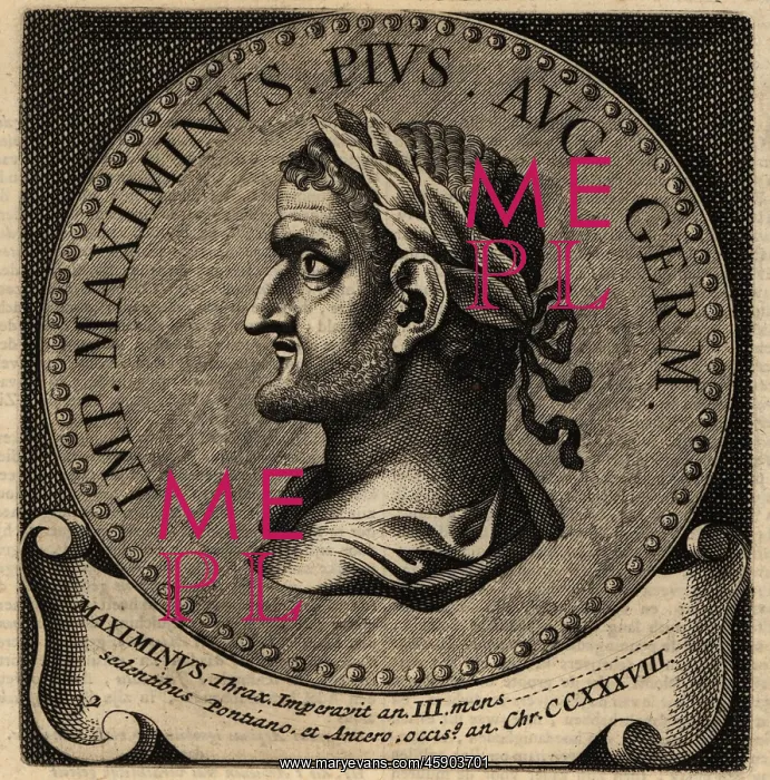 : Portrait of Roman Emperor Maximinus Thrax : Portrait of Roman Emperor Maximinus Thrax