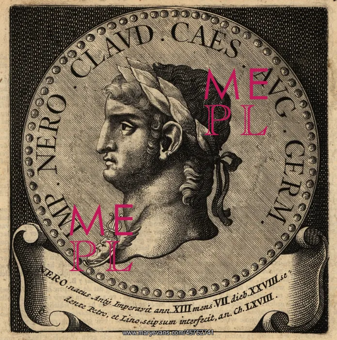 : Portrait of Roman Emperor Nero : Portrait of Roman Emperor Nero