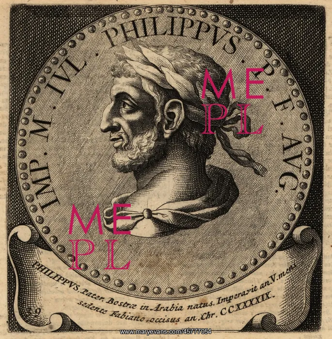 : Portrait of Roman Emperor Philip the Arab : Portrait of Roman Emperor Philip the Arab