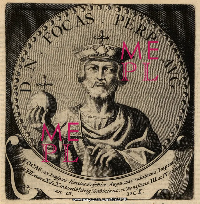 : Portrait of Roman Emperor Phocas : Portrait of Roman Emperor Phocas