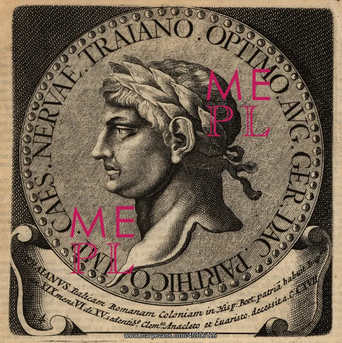 : Portrait of Roman Emperor Trajan : Portrait of Roman Emperor Trajan