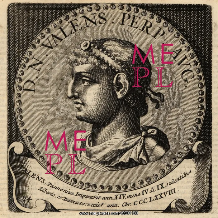 : Portrait of Roman Emperor Valens : Portrait of Roman Emperor Valens