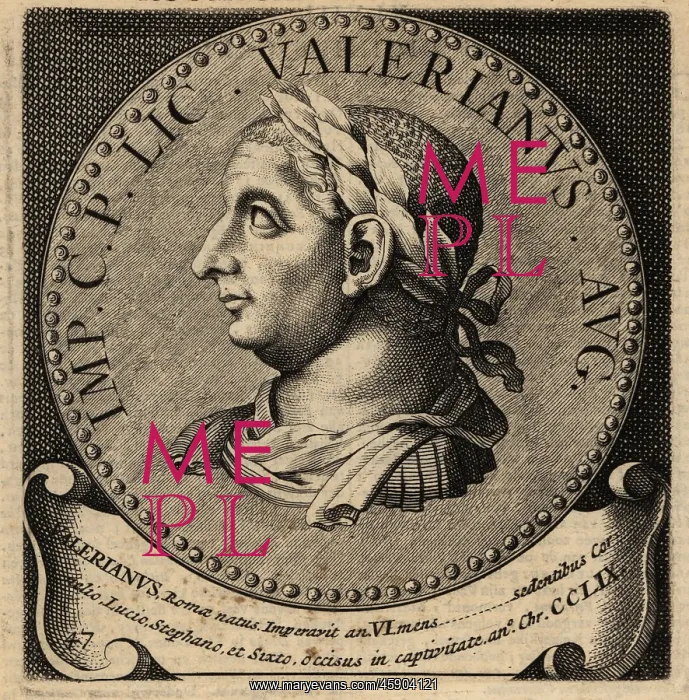 : Portrait of Roman Emperor Valerian : Portrait of Roman Emperor Valerian