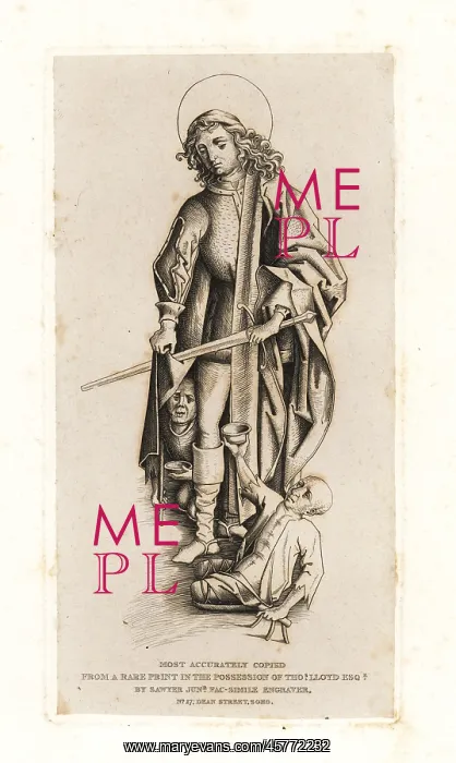 : Portrait of Saint Martin, patron saint of : Portrait of Saint Martin, patron saint of