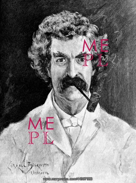 : Portrait of samuel langhorne clemens pen name : Portrait of samuel langhorne clemens pen name