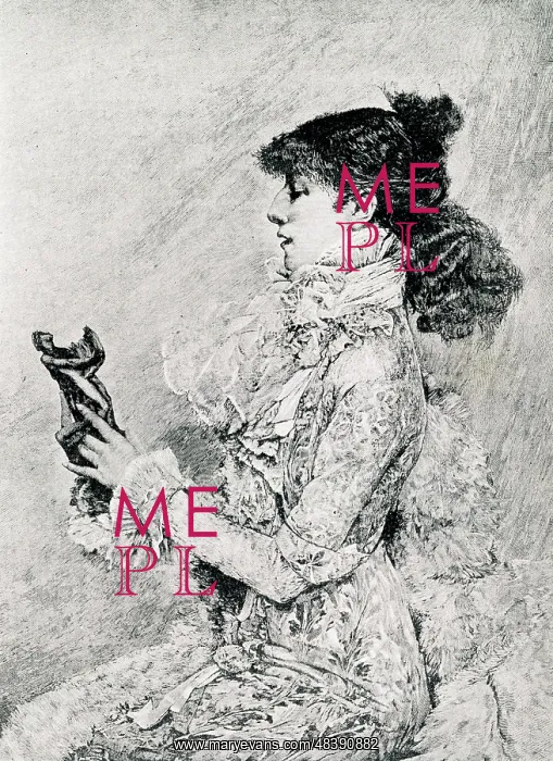 : Portrait of Sarah Bernhardt by Bastien-Lepage : Portrait of Sarah Bernhardt by Bastien-Lepage