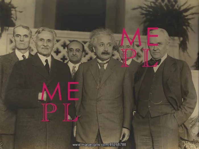 : Portrait of five scientists in 1931. L-R: Walter : Portrait of five scientists in 1931. L-R: Walter