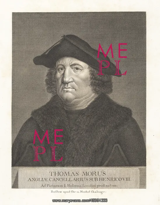 : Portrait of Sir Thomas More, 1478-1535 : Portrait of Sir Thomas More, 1478-1535