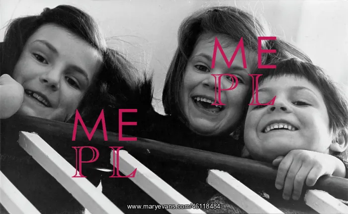 : Portrait of three smiling children : Portrait of three smiling children