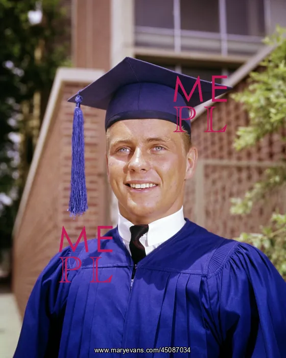 : Portrait Smiling High School Graduating Senior : Portrait Smiling High School Graduating Senior