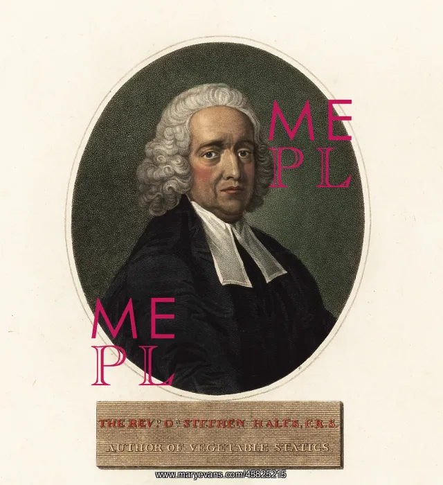 : Portrait of Stephen Hales, chemist and inventor : Portrait of Stephen Hales, chemist and inventor