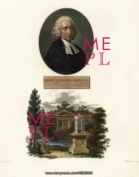 : Portrait of Stephen Hales, chemist and inventor : Portrait of Stephen Hales, chemist and inventor