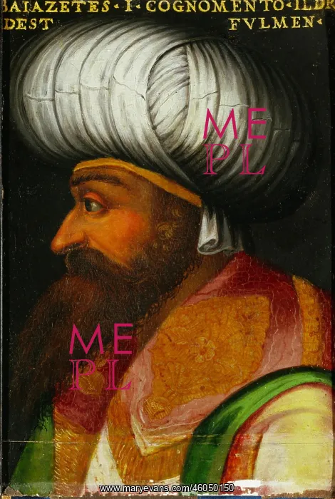 : Portrait of Sultan Bajezid I : Portrait of Sultan Bajezid I