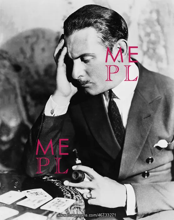 : Portrait of thinking man : Portrait of thinking man