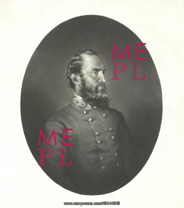 : Portrait of Thomas Stonewall Jackson of the : Portrait of Thomas Stonewall Jackson of the