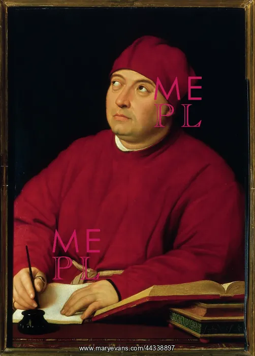 : Portrait of Tommaso Fedra Inghirami, by Raphael : Portrait of Tommaso Fedra Inghirami, by Raphael