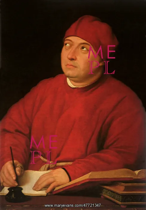 : Portrait of Tommaso Inghirami, by Raphael : Portrait of Tommaso Inghirami, by Raphael