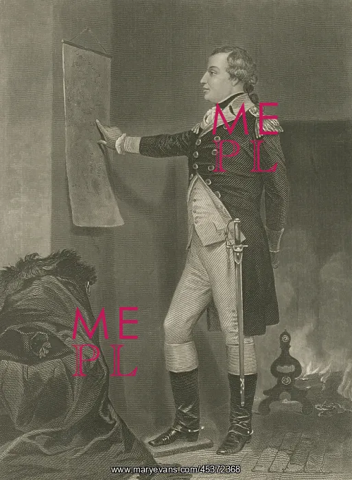 : Portrait of a uniformed Major General Richard : Portrait of a uniformed Major General Richard