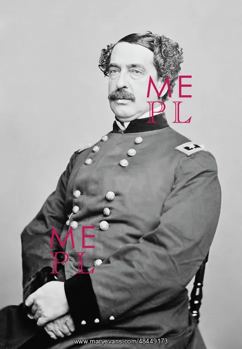 : Portrait of Union General Abner Doubleday : Portrait of Union General Abner Doubleday