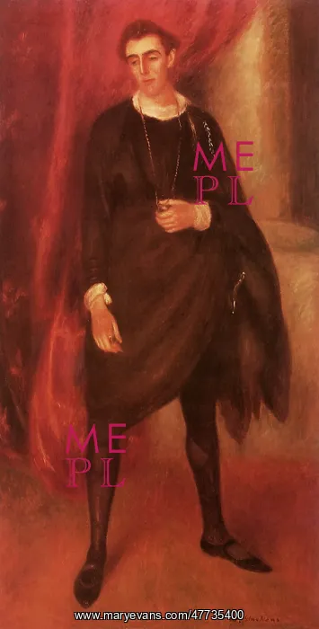 : Portrait of Walter Hampden as Hamlet : Portrait of Walter Hampden as Hamlet