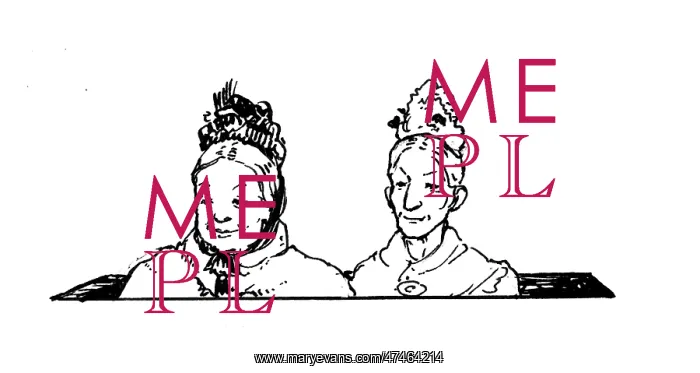  : A portrait of two wealthy old women