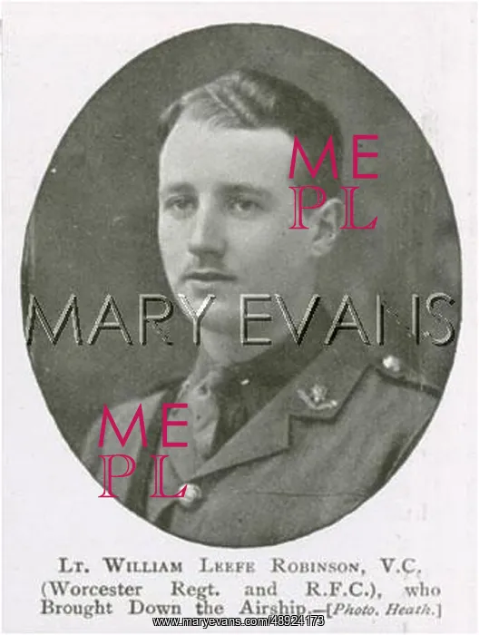 : A portrait of William Leefe Robinson. 14th July 1895- 31st D : A portrait of William Leefe Robinson. 14th July 1895- 31st D