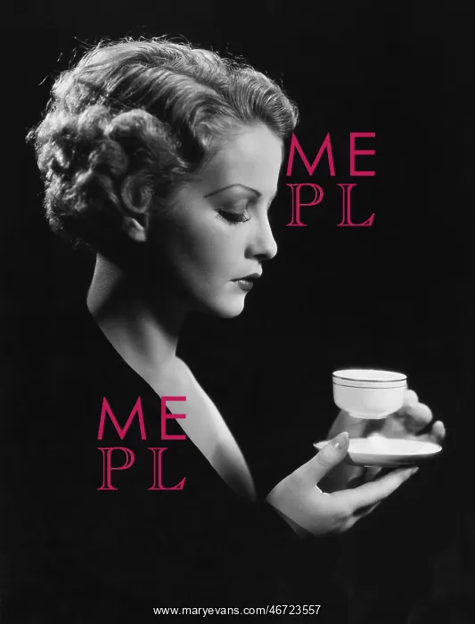 : Portrait of woman with beverage : Portrait of woman with beverage