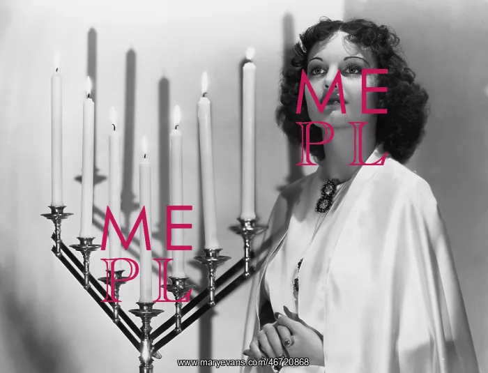 : Portrait of woman with candelabra : Portrait of woman with candelabra