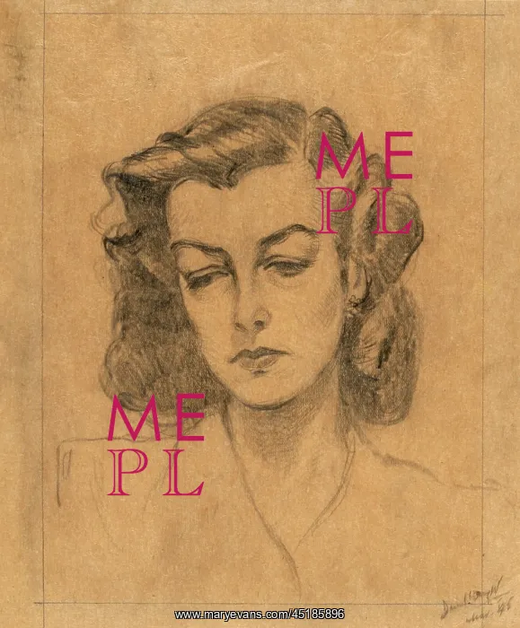 : Portrait of a woman by David Wright : Portrait of a woman by David Wright