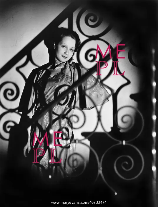 : Portrait of woman through decorative railing : Portrait of woman through decorative railing