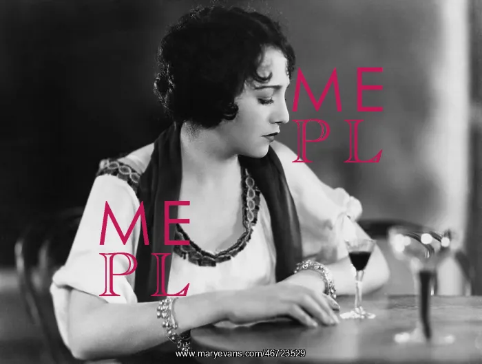 : Portrait of woman with drink : Portrait of woman with drink