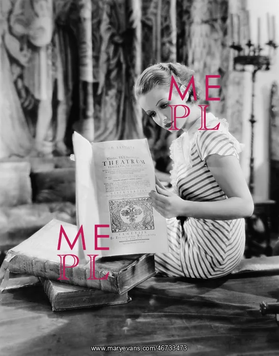 : Portrait of woman reading Catholic text : Portrait of woman reading Catholic text