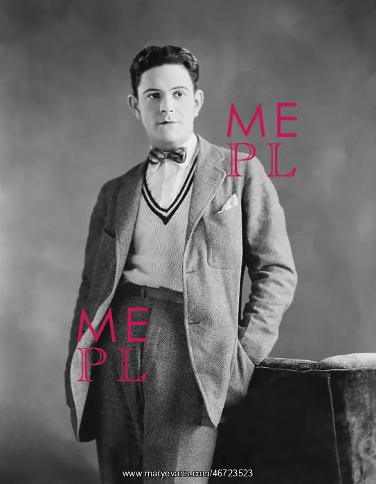  : Portrait of serious young man