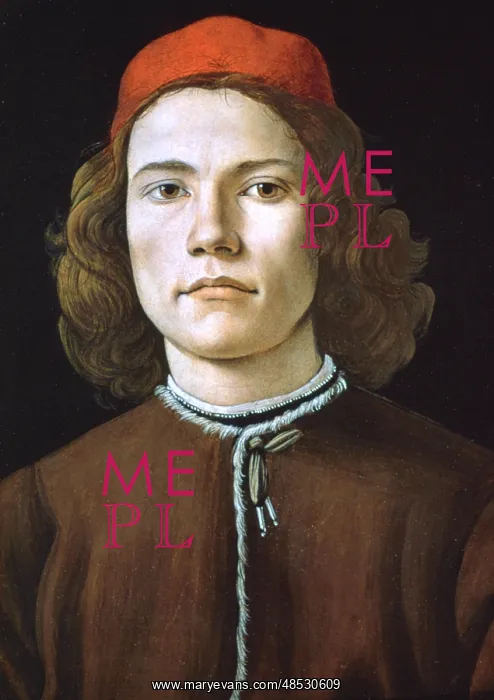 : Portrait of a Young Man Artist: Sandro Botticelli : Portrait of a Young Man Artist: Sandro Botticelli