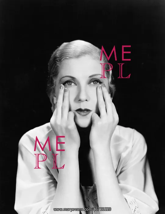 : Portrait of a young woman touching her face : Portrait of a young woman touching her face