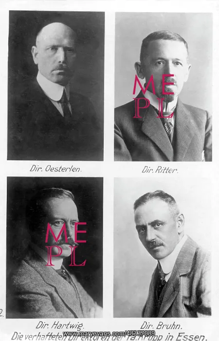: Portraits of the condemned directors of the : Portraits of the condemned directors of the
