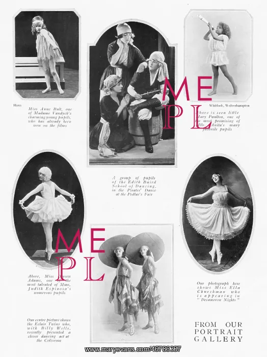 : Six portraits of dancers, October 1922 : Six portraits of dancers, October 1922