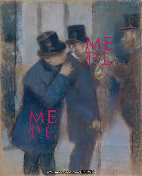 : Portraits at the Stock Exchange, by Edgar Degas : Portraits at the Stock Exchange, by Edgar Degas