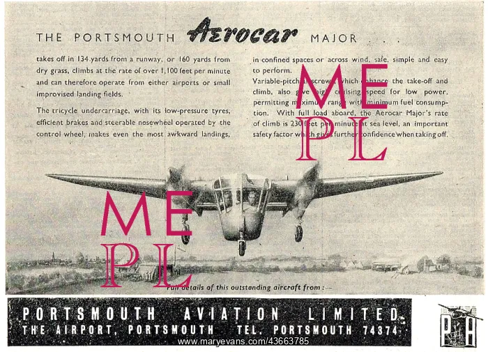 : Portsmouth Aerocar : Portsmouth Aerocar