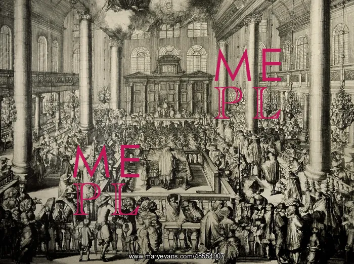 : Portuguese Synagogue in Amsterdam. Scene cult initiation, 16 : Portuguese Synagogue in Amsterdam. Scene cult initiation, 16