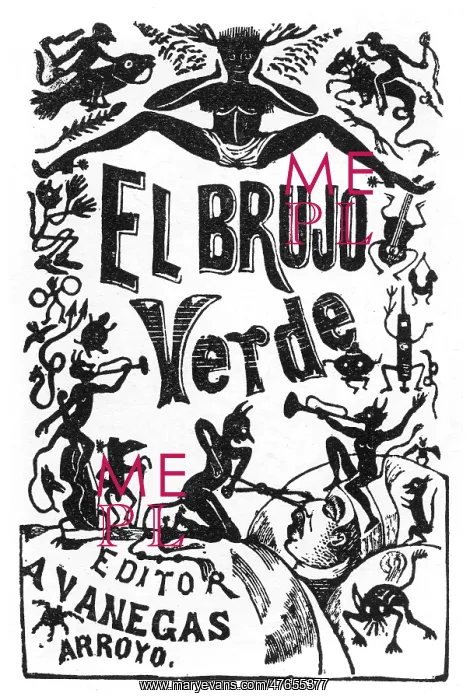 : Posada, Book cover, El Brujo Verde : Posada, Book cover, El Brujo Verde