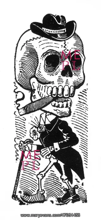 : Posada, Calavera of the Dandy, Mexico : Posada, Calavera of the Dandy, Mexico